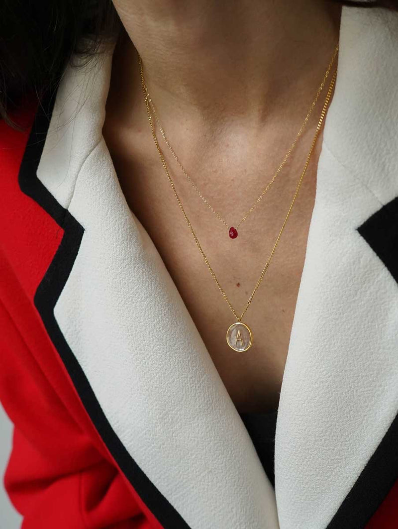 Initial Letter B |  Gold Non- Tarnish