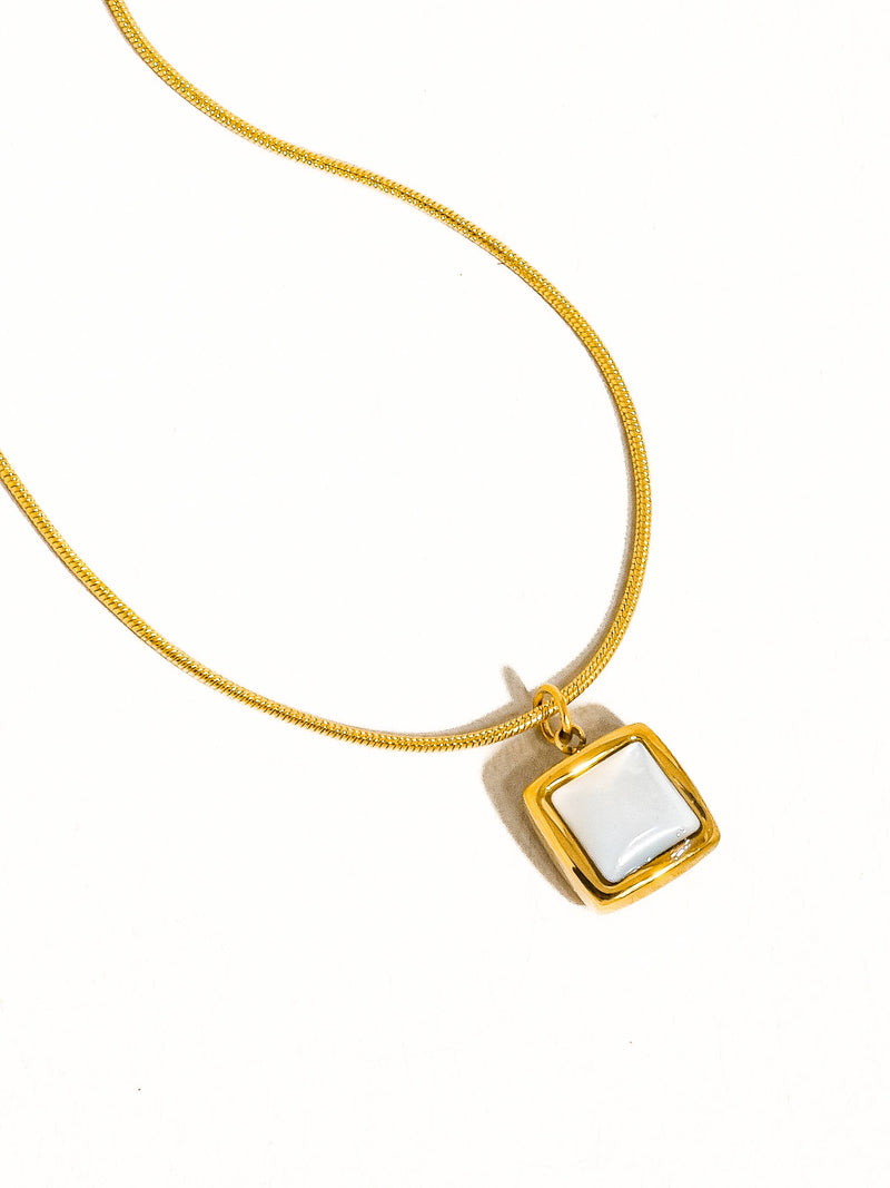 Berenice |  Square Shell Necklace