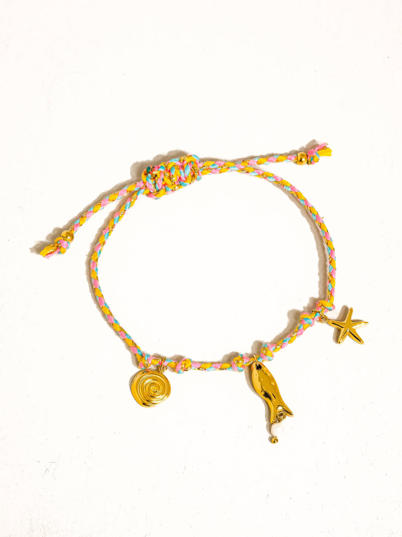 Menton | Non-Tarnish Summer Rope Charm Bracelet