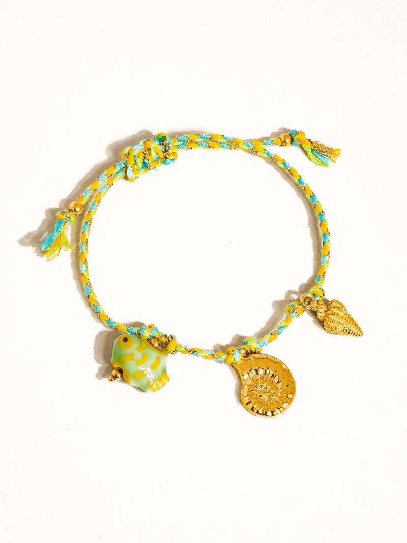 Menton | Non-Tarnish Summer Rope Charm Bracelet