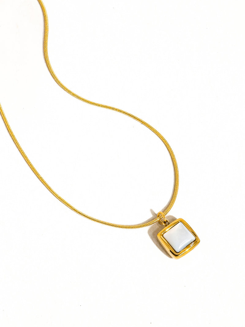 Berenice |  Square Shell Necklace