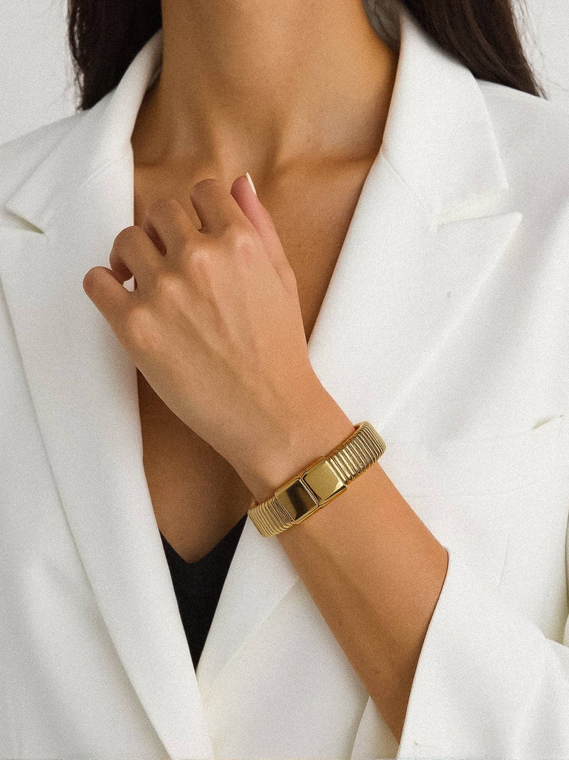 Christel | Stripe Bold Bangle