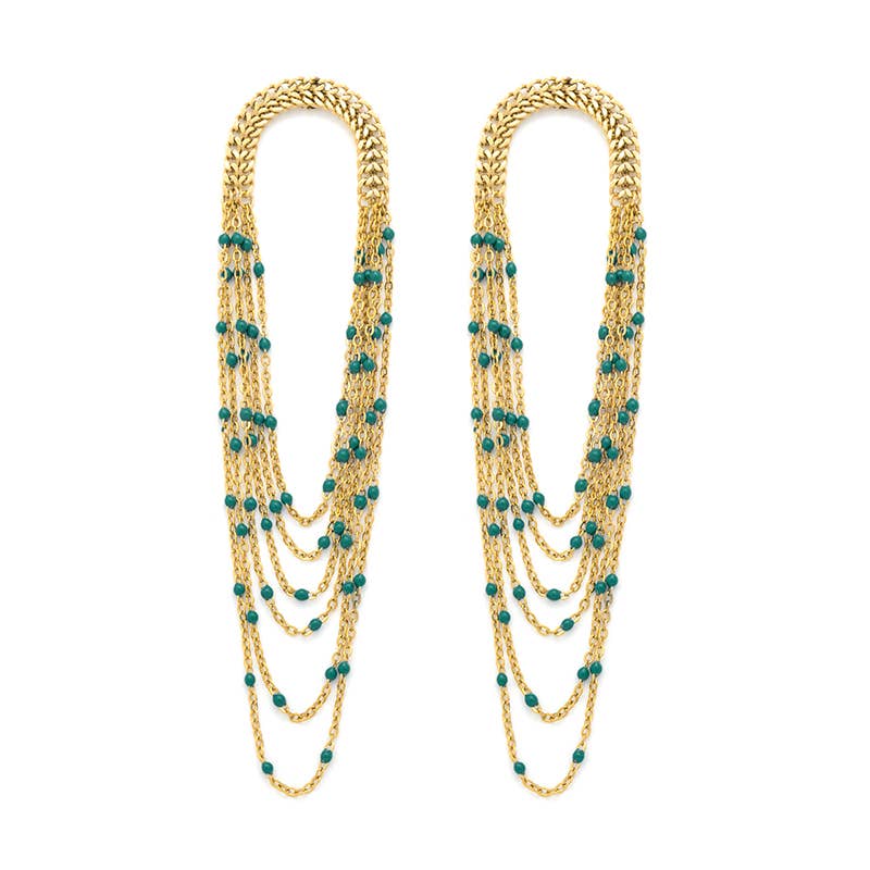 Luna | Olive. Ball Chain