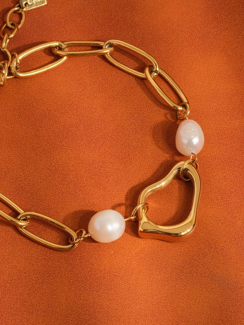 Katia |  Classic Pearl Chain Bracelet
