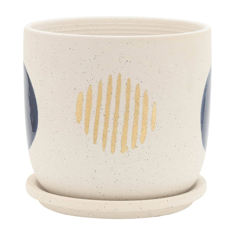 Ceramic Funky Saucer Planter | 5in - 6in