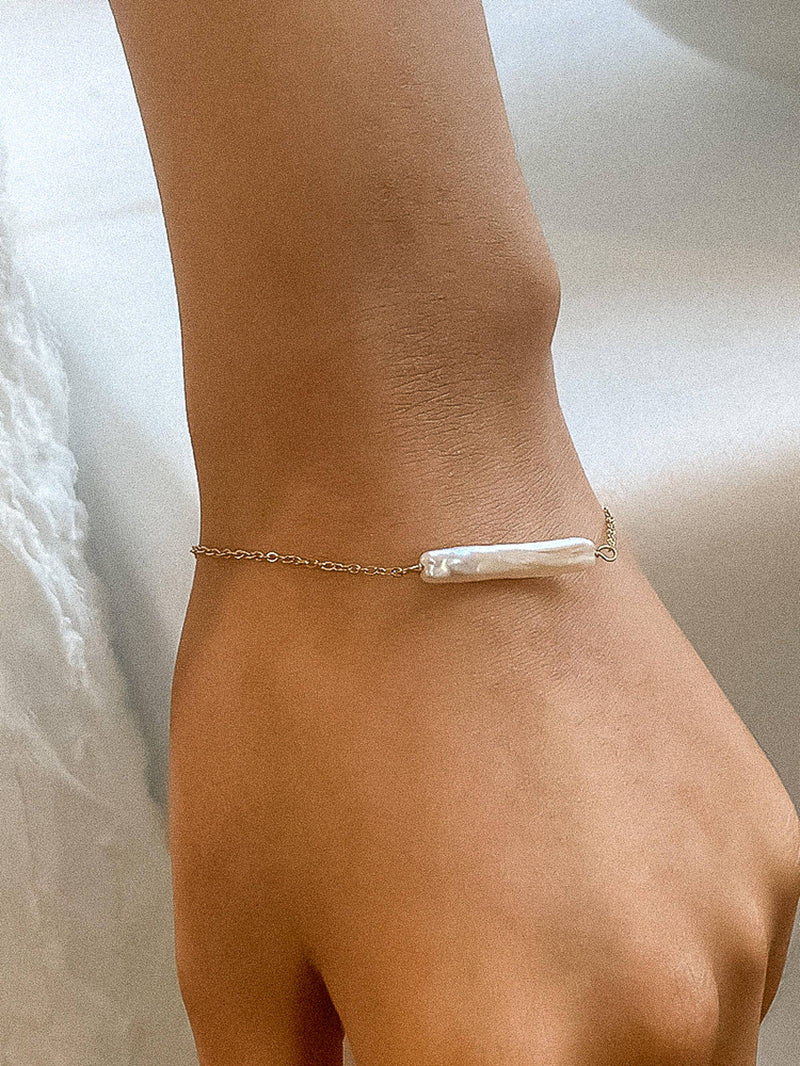 Ingrid | Non-Tarnish Freshwater Pearl Bracelet