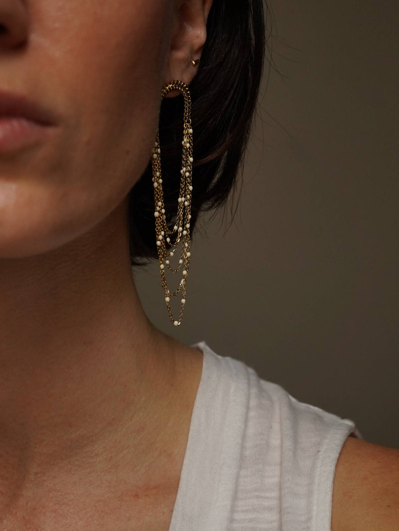 Luna | Olive. Ball Chain