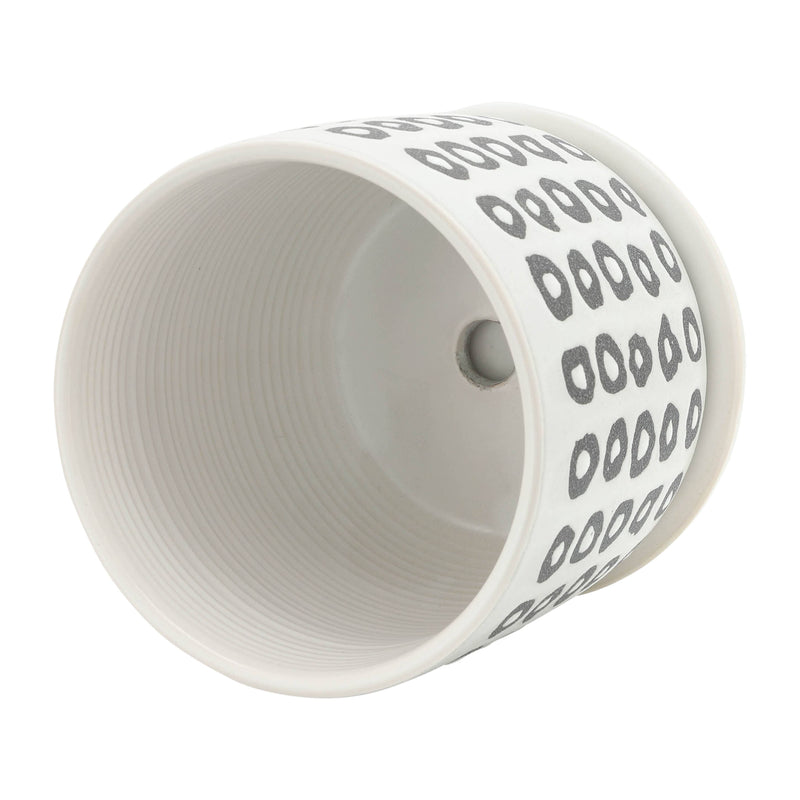 Ceramic Aztec Saucer Planters | 5in - 6in.