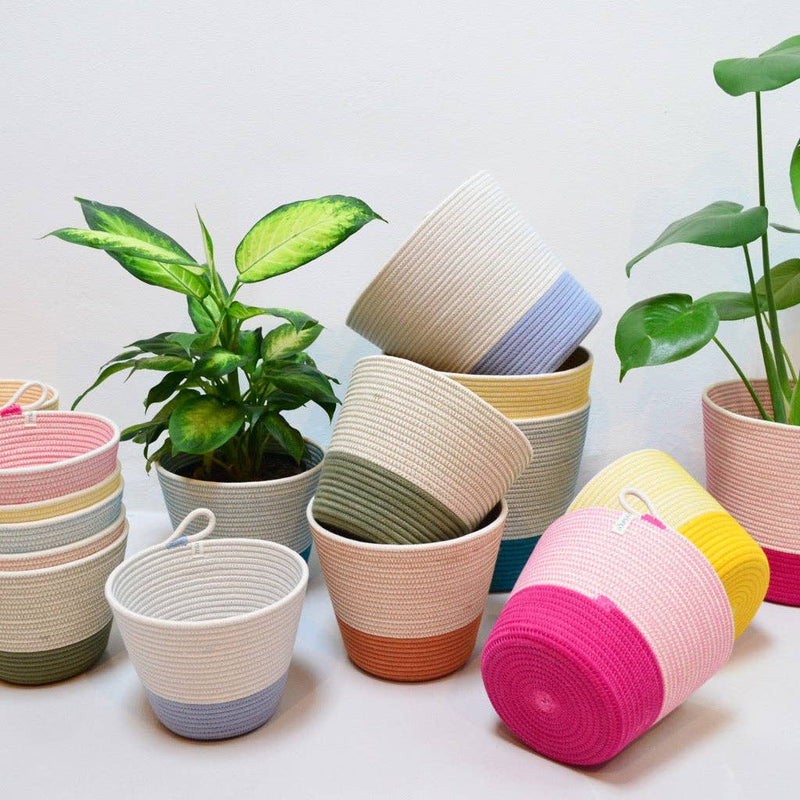 Planter| Blue . Holds 6in Plant