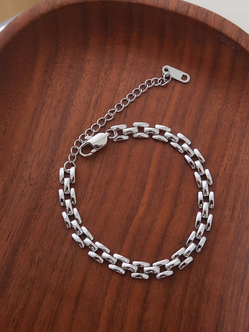 Forte | Gold Non-Tarnish Flat Chain Bracelet