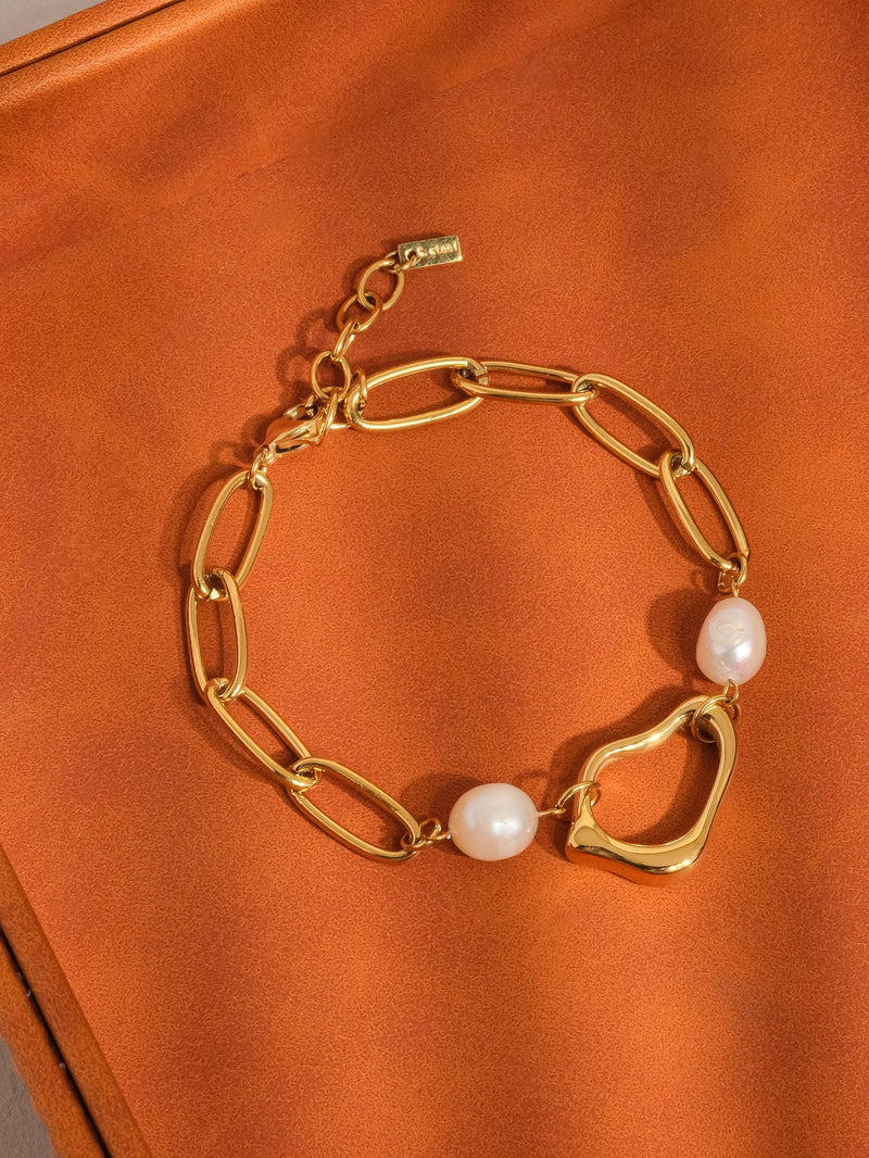 Katia |  Classic Pearl Chain Bracelet