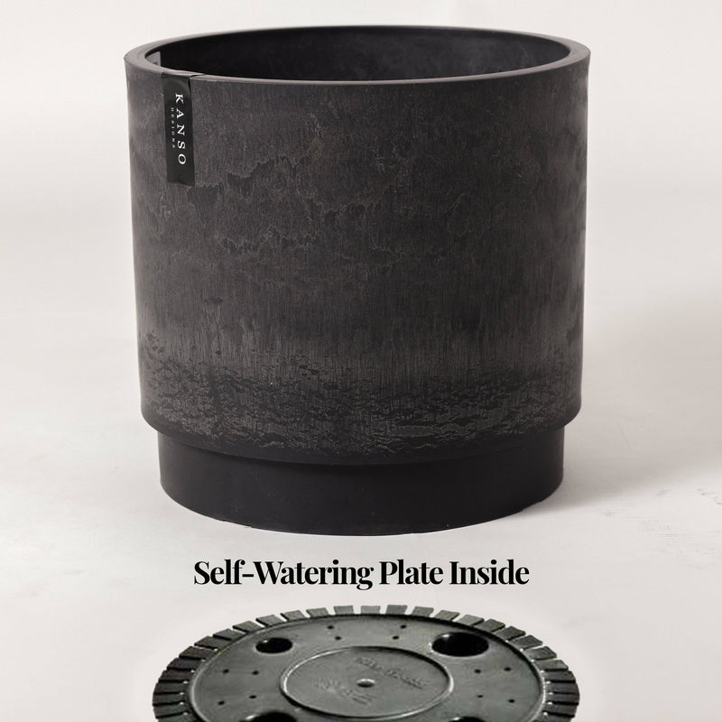 10" Signature Stone Self-Watering Planter