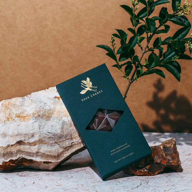 Deux Cranes Dark Chocolate Bars (Dairy Free)