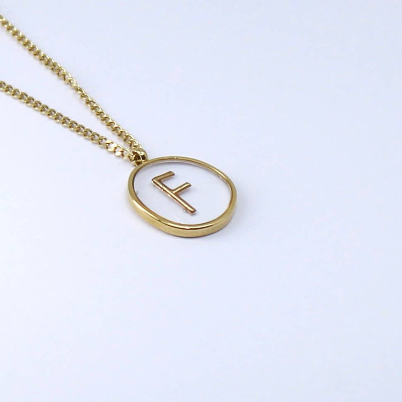 Initial Letter F |  Gold Non- Tarnish
