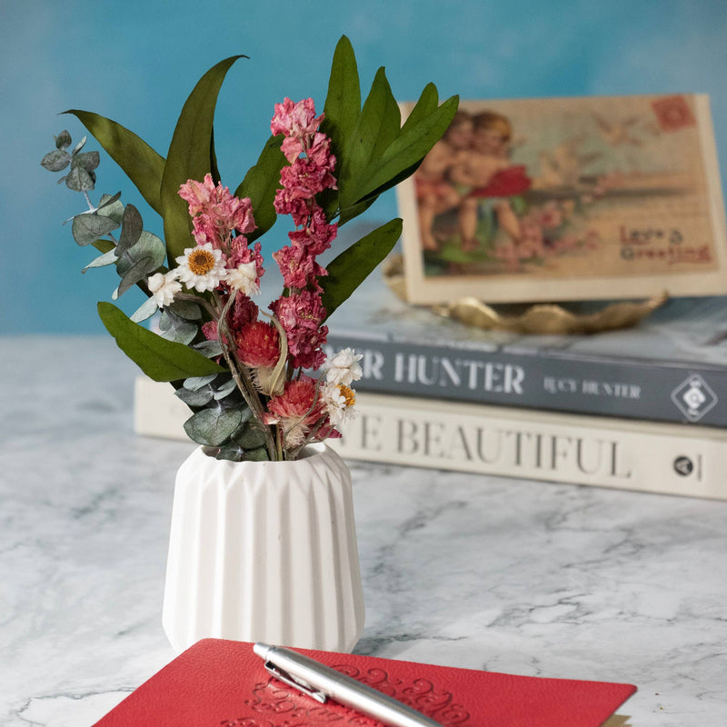 Eucalyptus & Pink Larkspur Mini Bouquet