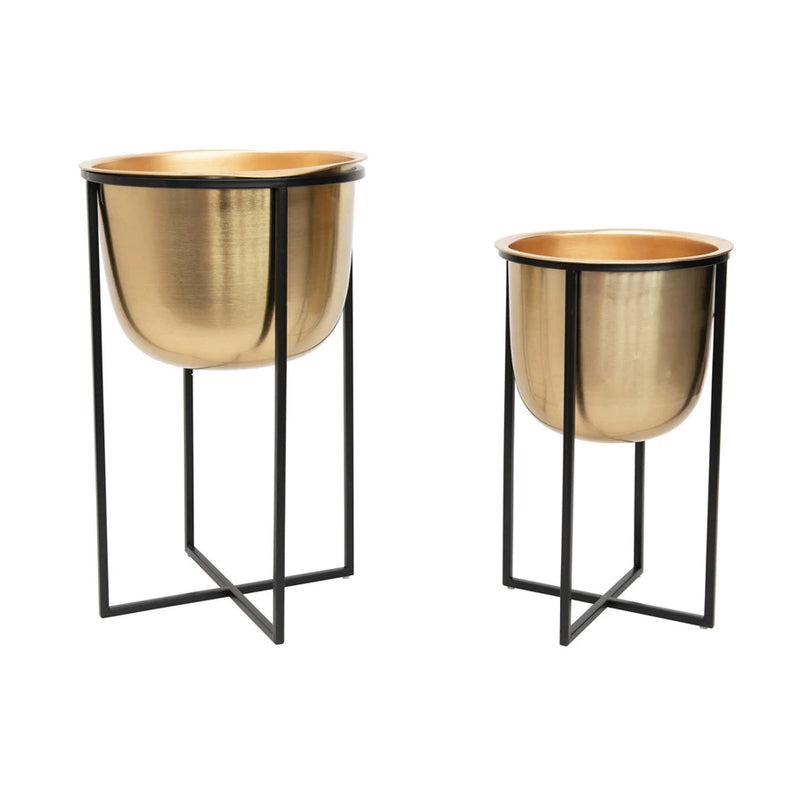 Metal Planters with Stands