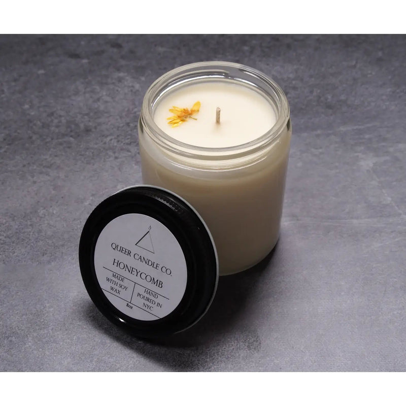 24 Organic Fragrances Glass Jar - 8oz (Queer Candle)