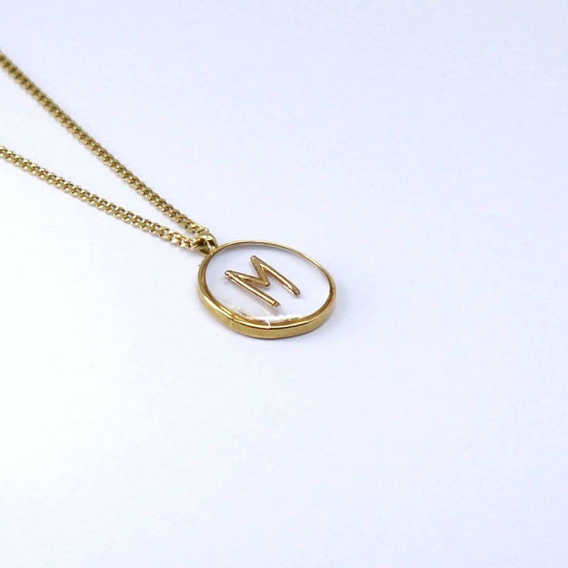 Initial Letter M |  Gold Non- Tarnish