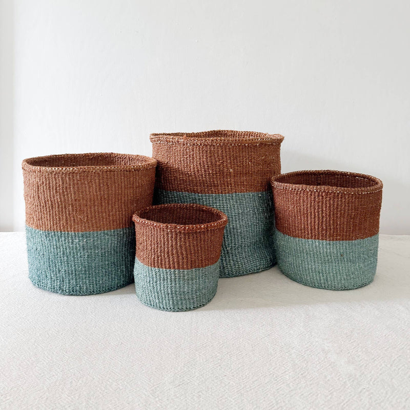 Pacific | Handmade Storage Plant Basket - 8in . 10in