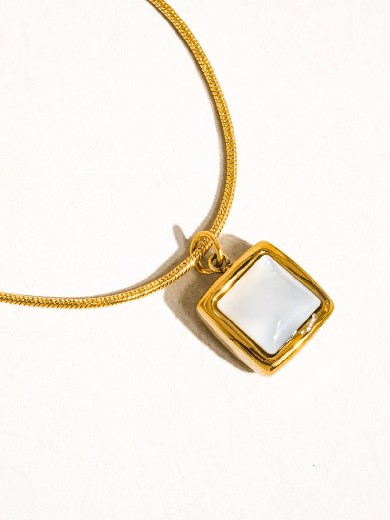 Berenice |  Square Shell Necklace