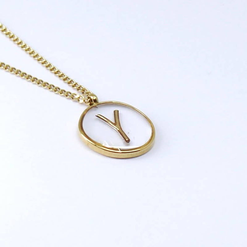 Initial Letter Y |  Gold Non- Tarnish