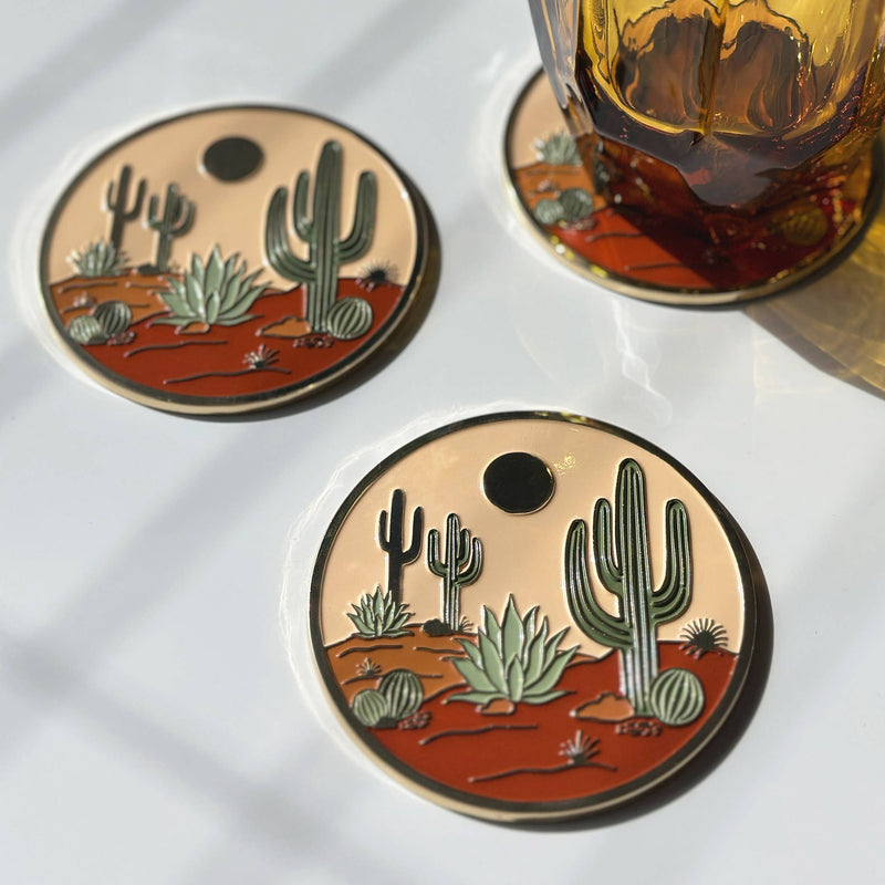 Warm Desert Luxe Coasters | New Home Gift