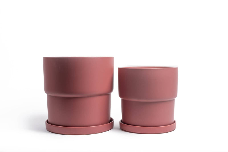 Timeless Pot | 12.5” Calyx Pots w/Water Saucers