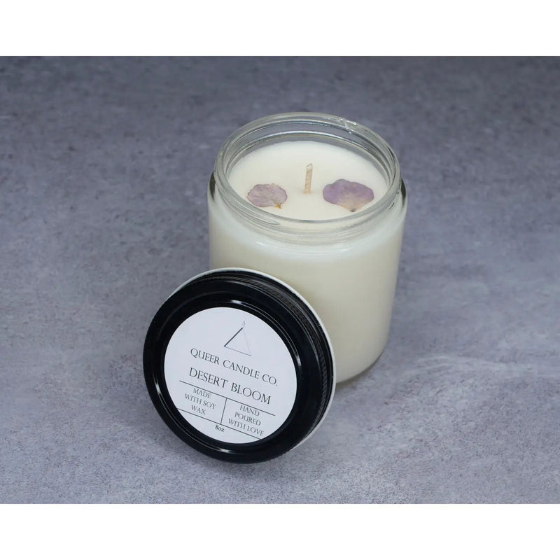 24 Organic Fragrances Glass Jar - 8oz (Queer Candle)