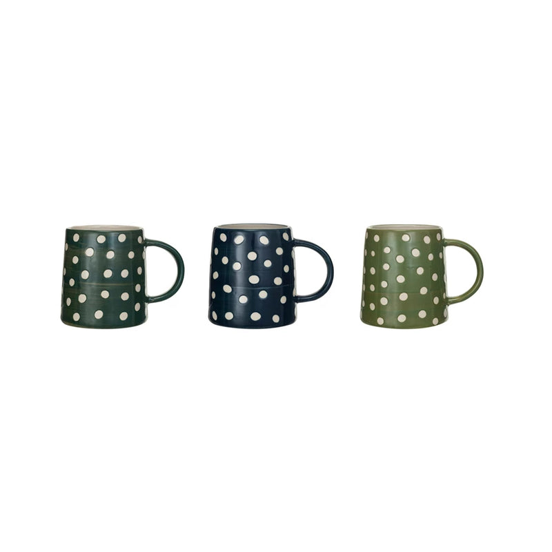 14 oz. Hand-Painted Stoneware Mug