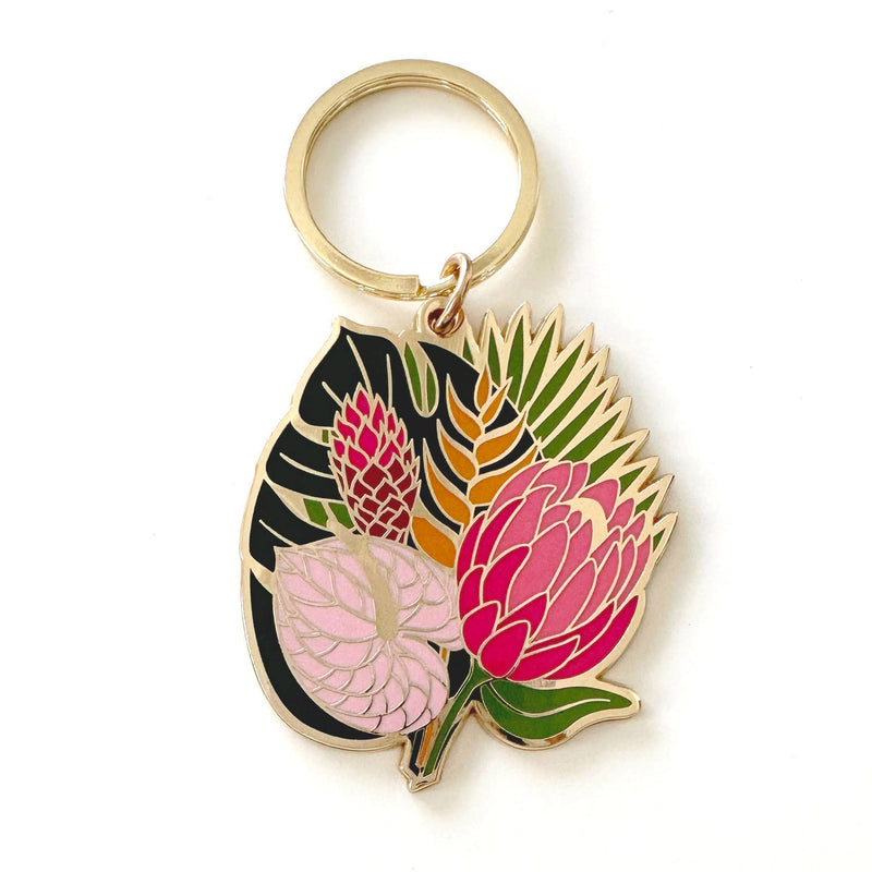 4 Styles of Flower Keychain