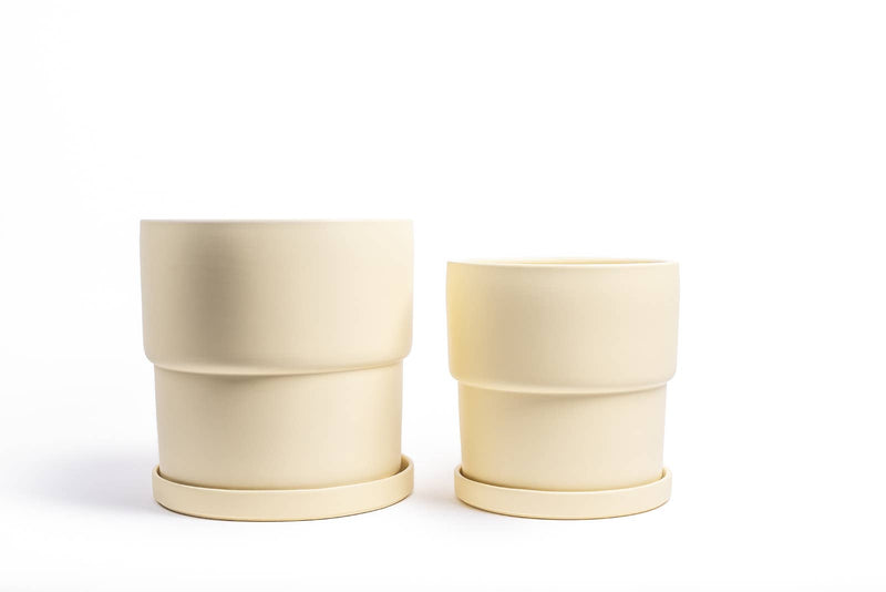 Timeless Pot | 12.5” Calyx Pots w/Water Saucers