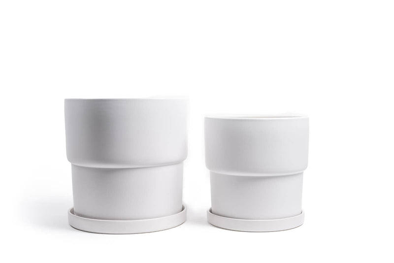 Timeless Pot | 12.5” Calyx Pots w/Water Saucers