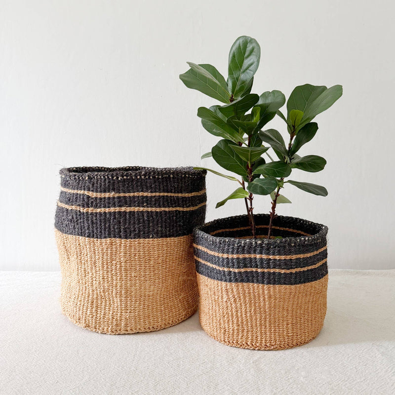 Twilight | Handmade Storage Plant Basket . 10in x 8in