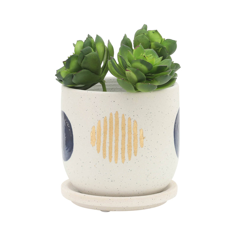 Ceramic Funky Saucer Planter | 5in - 6in
