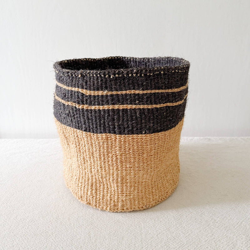 Twilight | Handmade Storage Plant Basket . 10in x 8in