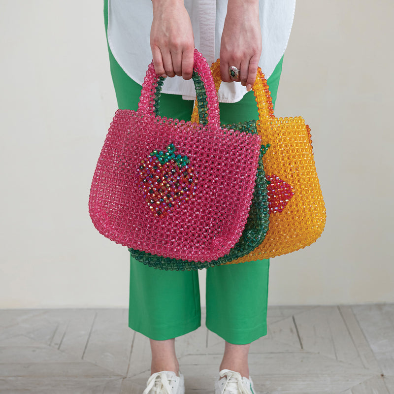4 Styles-Handmade Acrylic Beaded Handbag