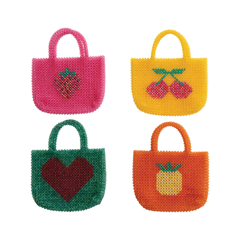 4 Styles-Handmade Acrylic Beaded Handbag