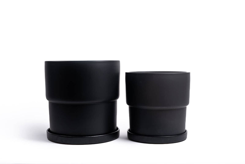 Timeless Pot | 12.5” Calyx Pots w/Water Saucers