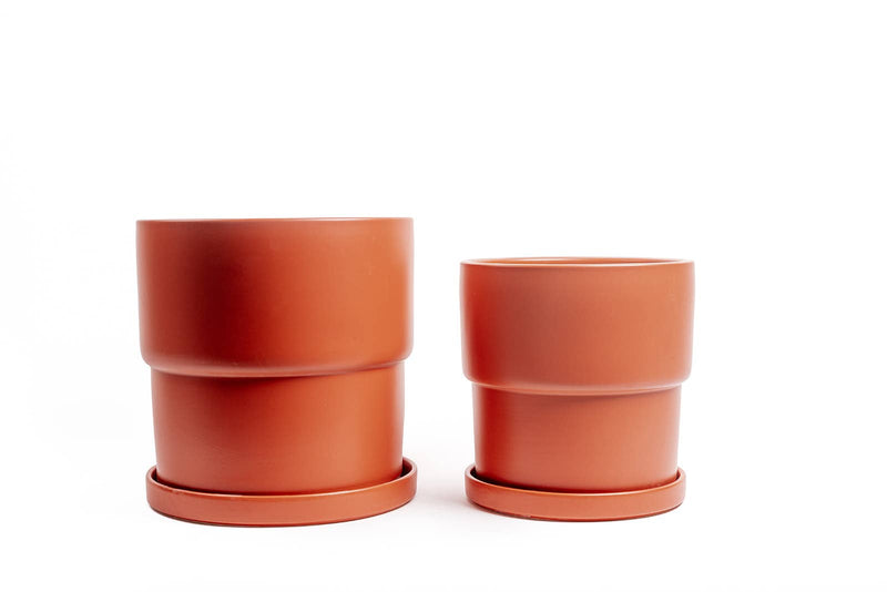 Timeless Pot | 12.5” Calyx Pots w/Water Saucers