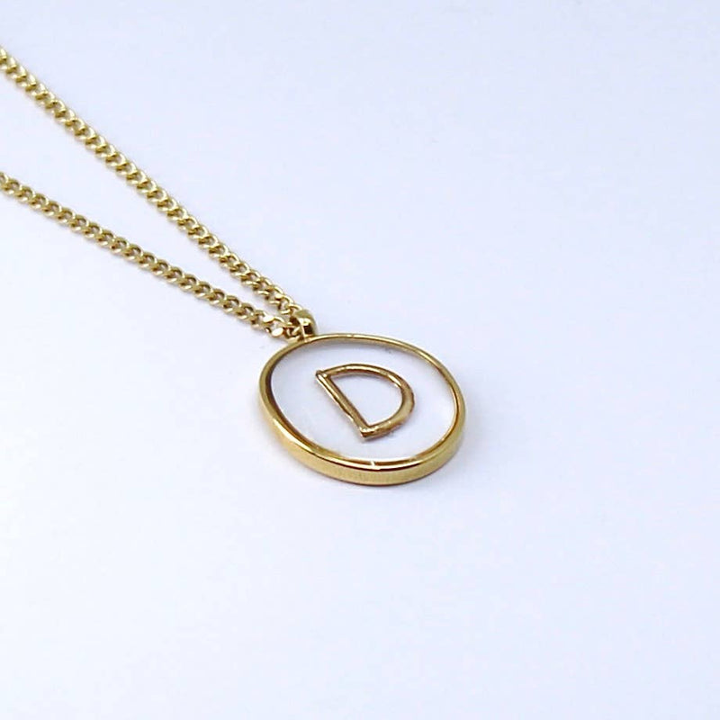 Initial Letter D |  Gold Non- Tarnish