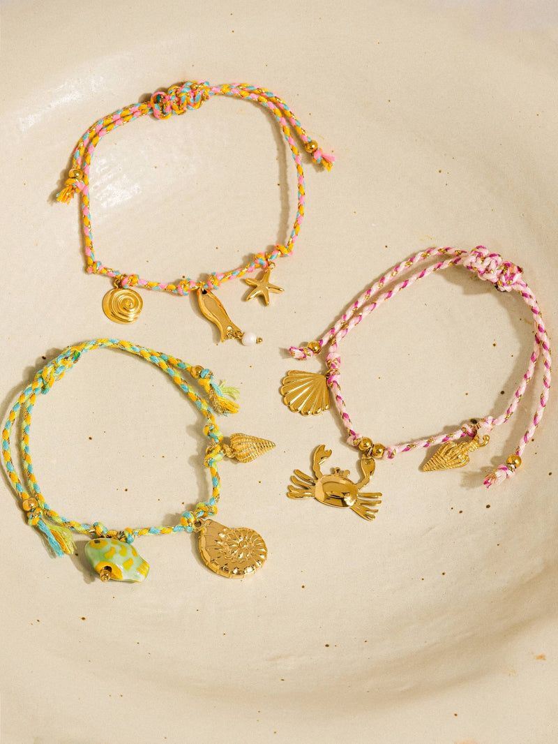 Menton | Non-Tarnish Summer Rope Charm Bracelet