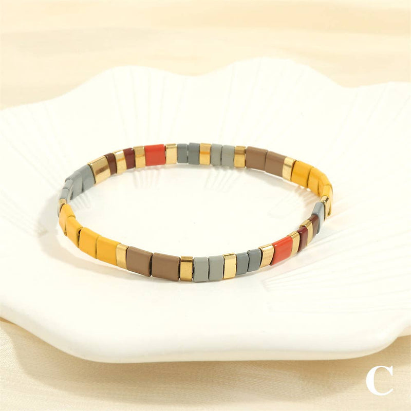 Bracelet c-09| TILA Beads Beaded Elastic - 5mm