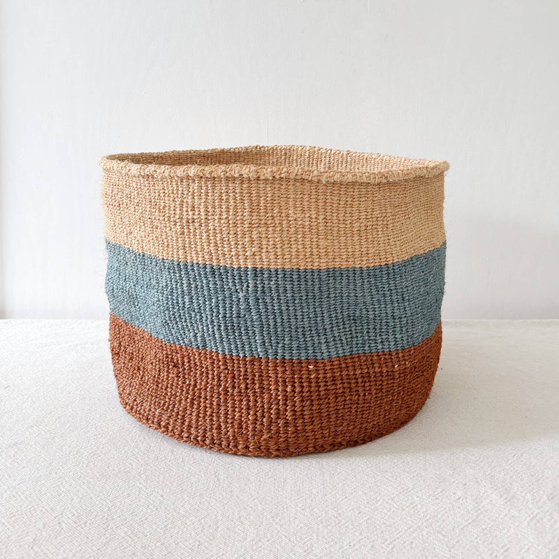 Southwest | Handmade Storage Plant Basket . 8in