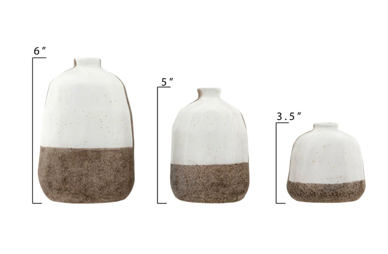 Terracotta Vases, Set of 3