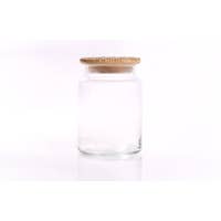 Lucca - Floral Field Wood Lid Glass Jar