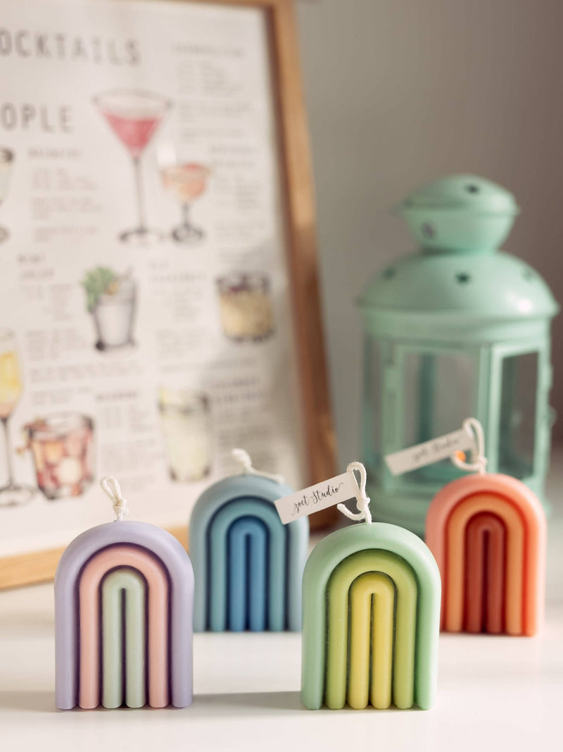 Scented Arch Rainbow Candles | Natural Soy Wax