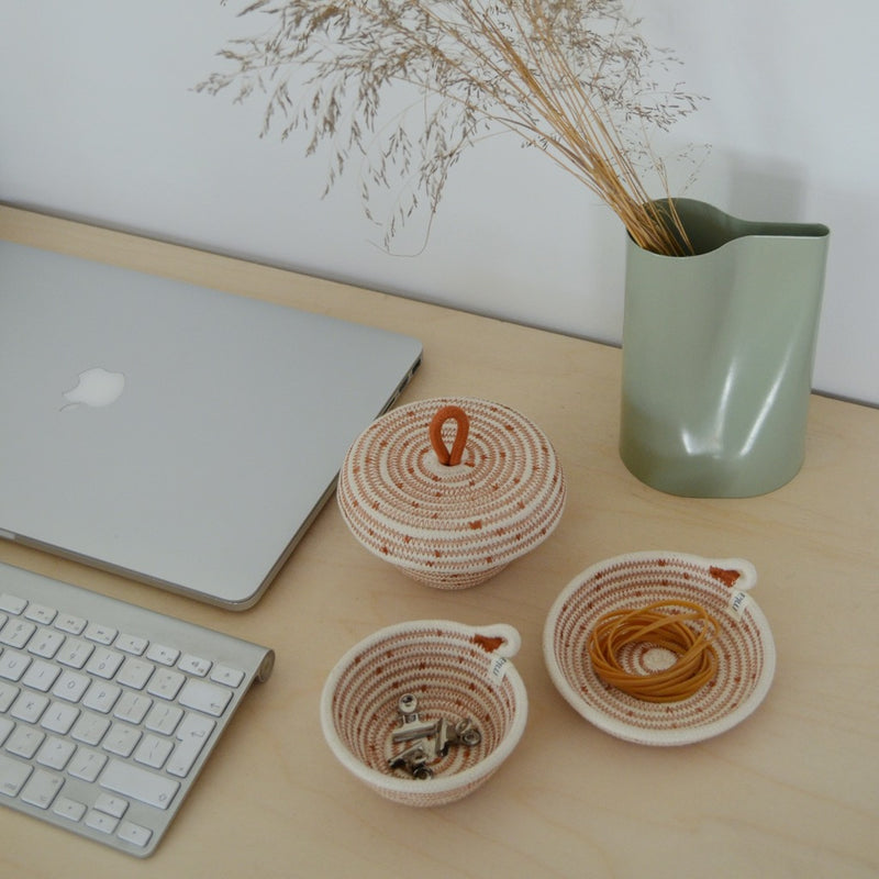 Petite Lidded Basket - Afri-Scandi