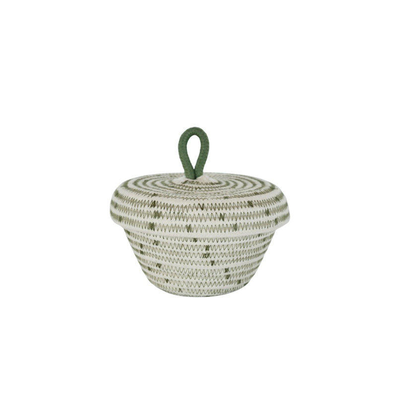 Petite Lidded Basket - Afri-Scandi