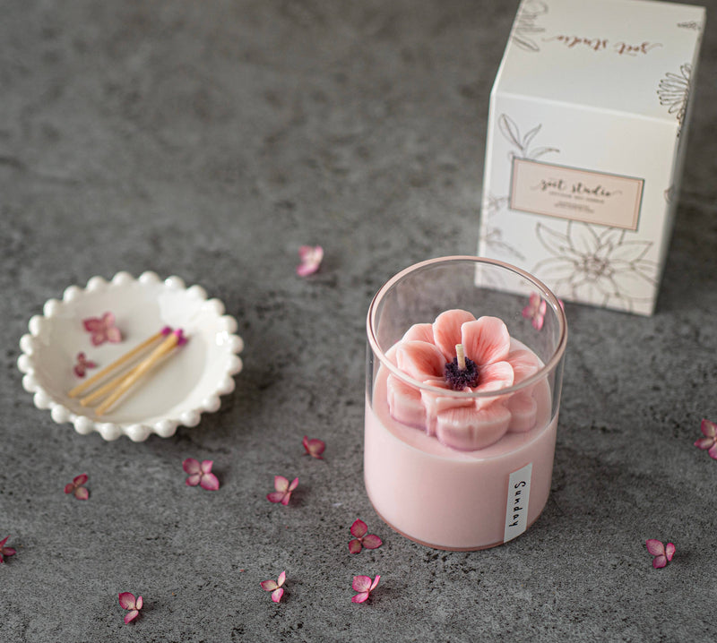 Anemone Floral Soy Candles - 8 oz