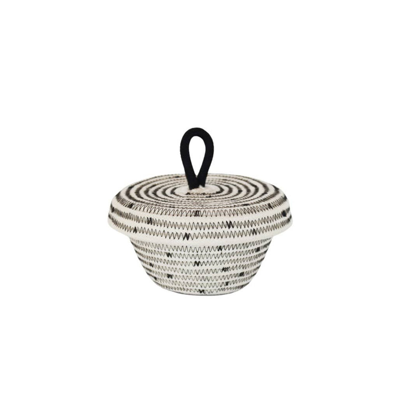 Petite Lidded Basket - Afri-Scandi